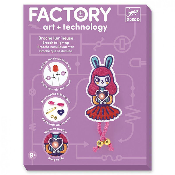 Набор для творчества "Брошка Bunny Girl Factory E-text" DJECO, DJ09320