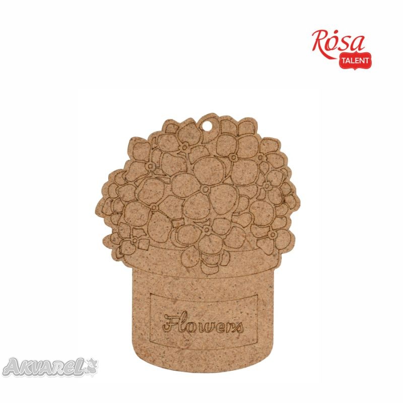 Заготовка Букет цветов 2, ДВП, 7,8*10 см, 1 шт, Rosa Talent (5)
