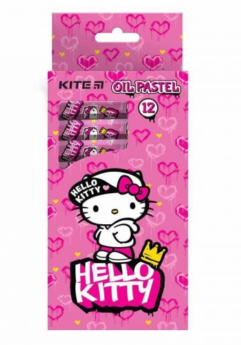Пастель масляная, 12 цветов Hello Kitty, HK21-071