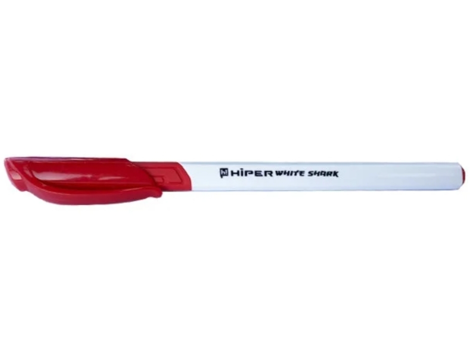 Ручка гелева Hiper White Shark HG-811 0,6 мм червона