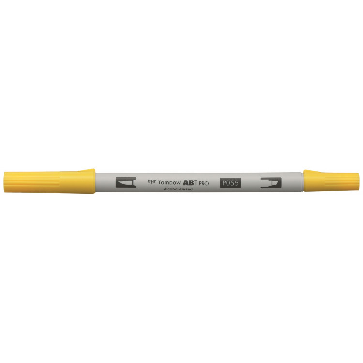 Маркер двосторонній на спиртовій основі ABT PRO ABTP-055, яскраво-жовтий ТМ "Tombow"