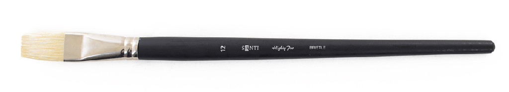 Пензель худож. щетина "Santi Highly Pro", плоский, №12, 310665