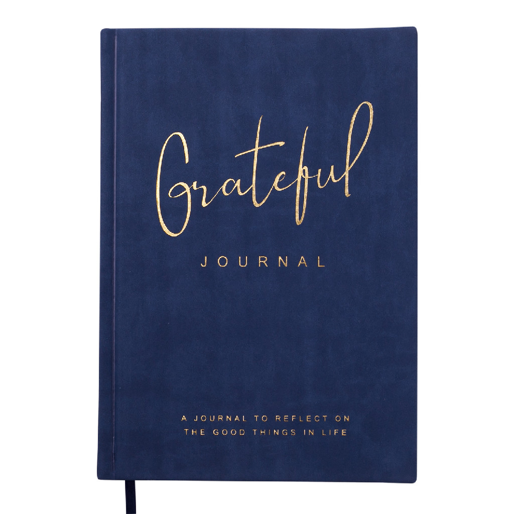 Блокнот діловий Grateful А5 96 арк. чистий, обкл. штучна шкіра, синій, BM.295019-01 ***