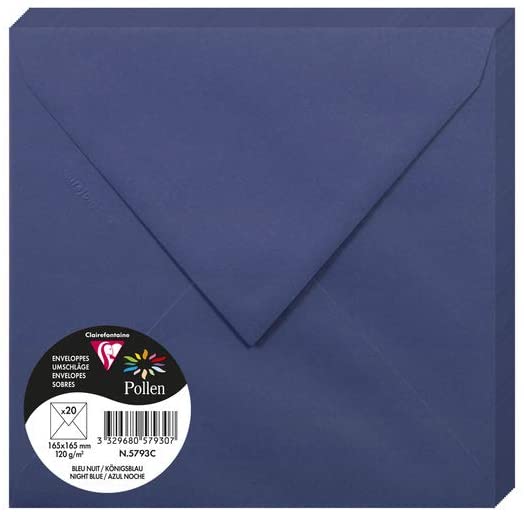 Конверт декоративний Pollen 165*165 мм (120 г), Night blue/Нічний синій, 5793C 