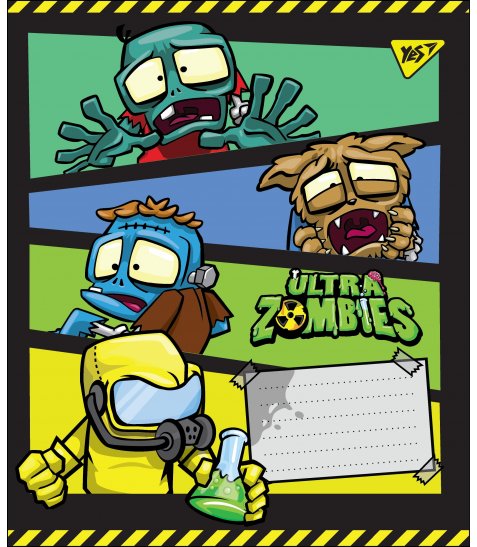 Тетрадь 12 лин. YES "Ultra Zombies", 764505