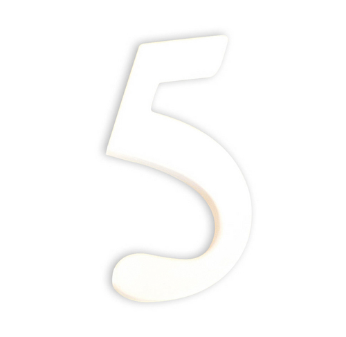 Заготовка из папье-маше Цифра "5" 1,5*7*12 см, AC345O ТМ "Clairefontaine"
