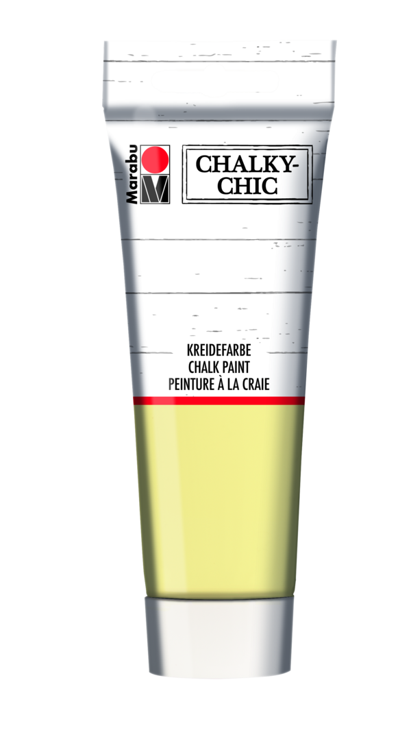 Краска акриловая Chalky-Chic, Светло-желтый, ультра-матовая, 100 мл, Marabu