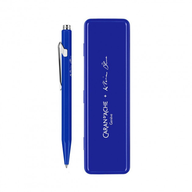 Ручка Caran d`Ache 849 Klein Blue® Синя+пенал, 849.648