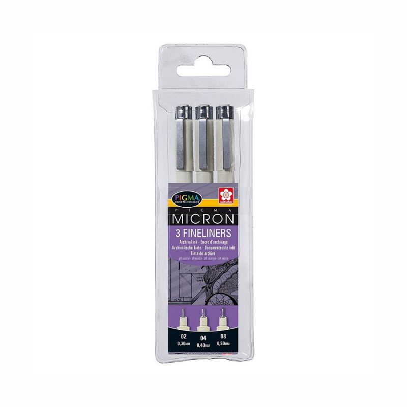 Набір лінерів Pigma Micron 3 шт., Sakura 2
