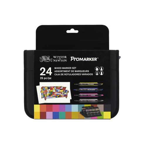Набір маркерів ProMarker, мікс 24 шт. (в футлярі), 0290037 W&N