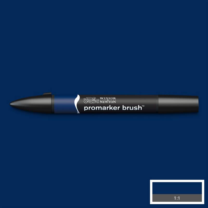 Маркер двосторонній Brushmarker, Індиго синій, 0204169 W&N