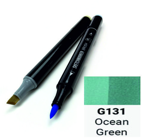 Маркер двосторонній SKETCHMARKER Brush Зелений океан, SMB-G131 3