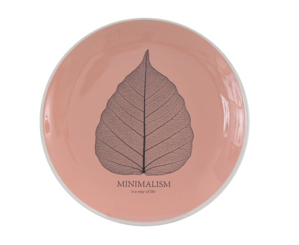 Тарелка десертная коралловая Minimalism, 17,5 см, HTK-008 Limited Edition