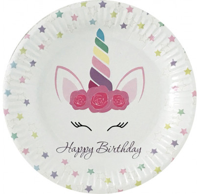 Тарілки "Єдиноріг", 8 шт, F-1818031