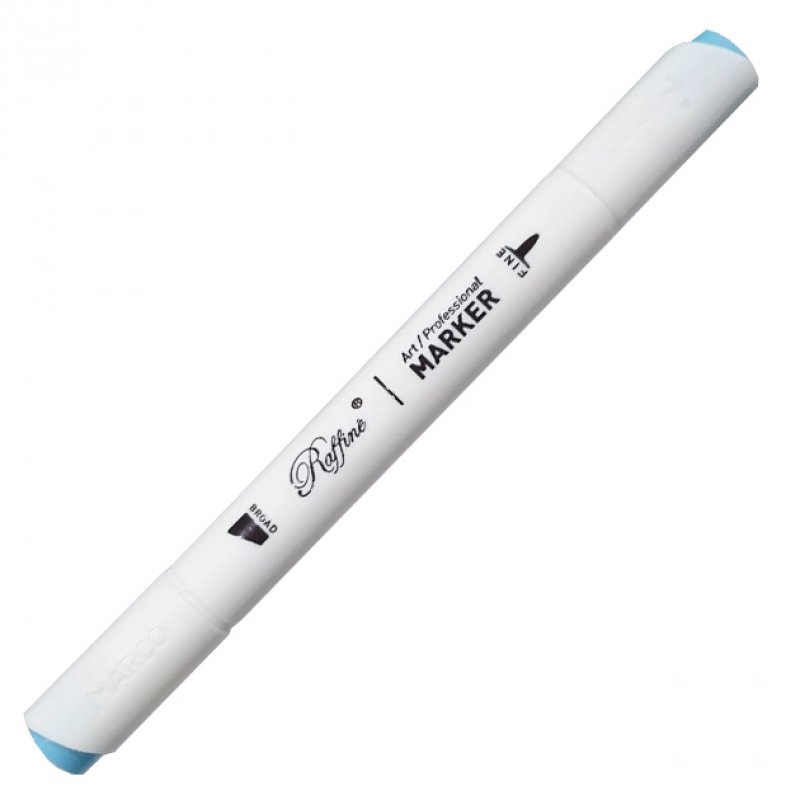 Скетч-маркер двосторонній Raffine Baby blue (B204), 7800-6CB Marco