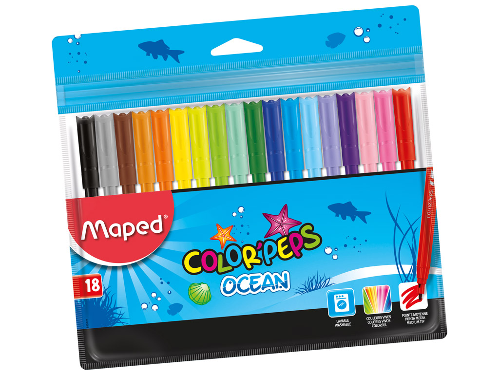 Фломастери 18 кол. Color Peps Ocean, MP.845721