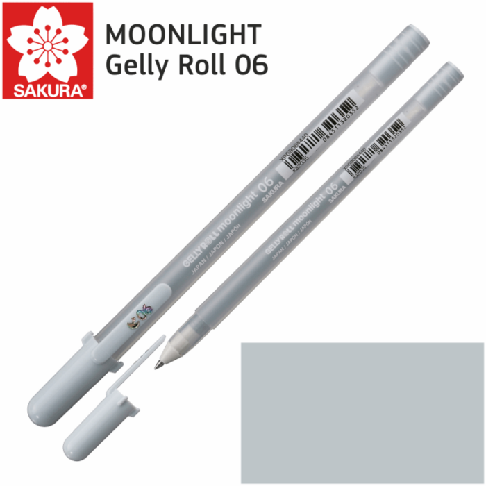 Ручка гелева  Moonlight Gelly Roll 06, Блакитно-сірий, Sakura