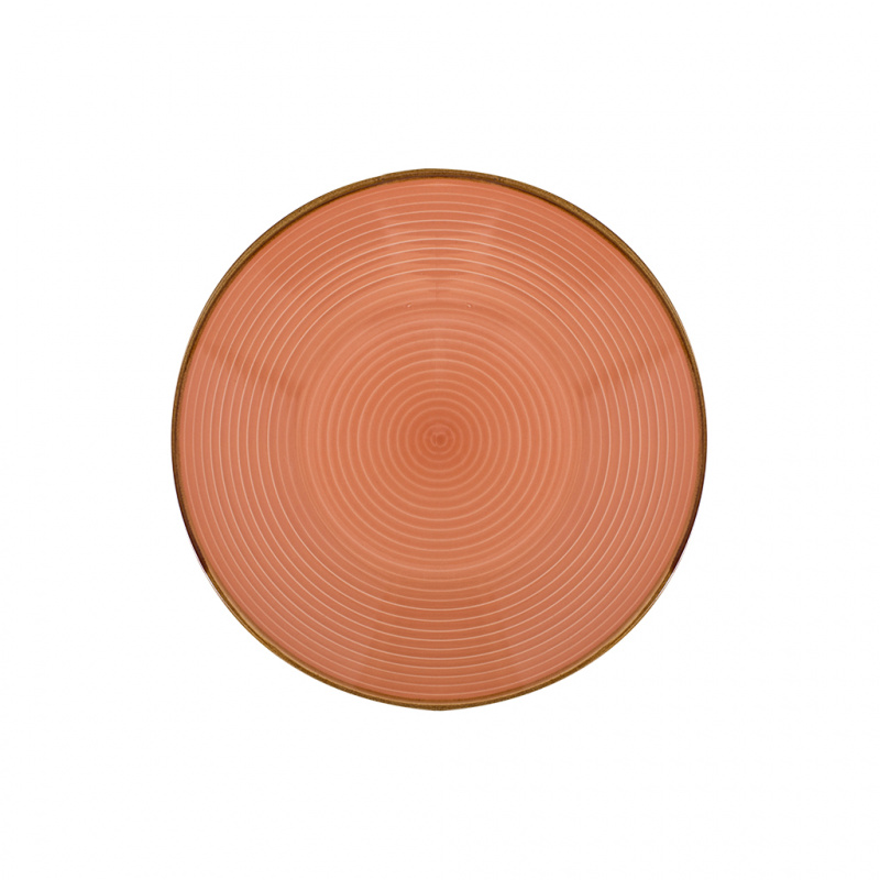 Тарелка керамика 21,5 см (лососевая), 106971