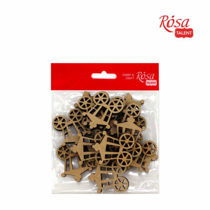 Міні-заготовка Карета, МДФ, 3,9*4,7 см, 1 шт, Rosa Talent (15)
