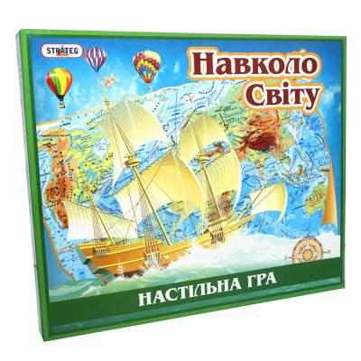 Гра настільна "Навколо світу" (укр) 724, ТМ "Strateg"