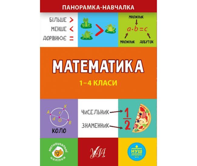 Посібник "Панорамка-навчалка. Математика. 1-4 класи" (у) (9936) 1