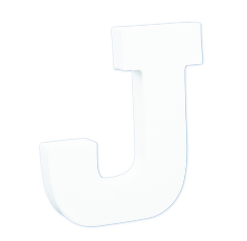 Заготовка из папье-маше Буква "J" 1,5*10,5*12 см, AC739C ТМ "Clairefontaine"