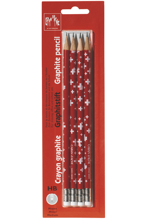 Набор карандашей Caran d`Ache Totally Swiss Флаг НВ, 4 шт., 342.372