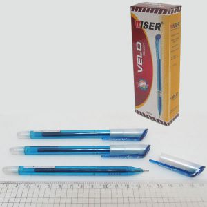 Ручка гелевая Wiser "Velo" 0,6 мм, синяя, velo-bl