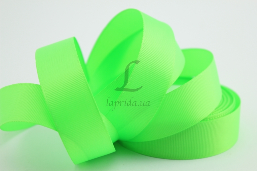 Стрічка репсова 2,5 cм-18 м, GX-226 салатова