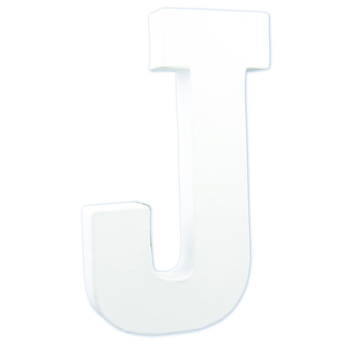 Заготовка из папье-маше Буква "J" 3*13*20,5 см, AC709C ТМ "Clairefontaine"