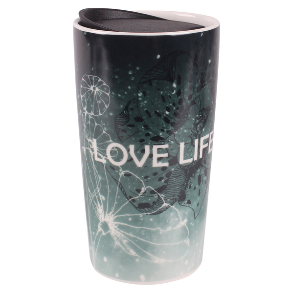 Чашка Travel Love Life з кришкою, 360 мл, HTK-052 Limited Edition