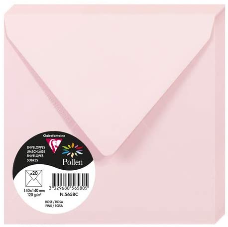 Конверт декоративний Pollen 140*140 мм (120 г), Pink/Рожевий, 5658C 