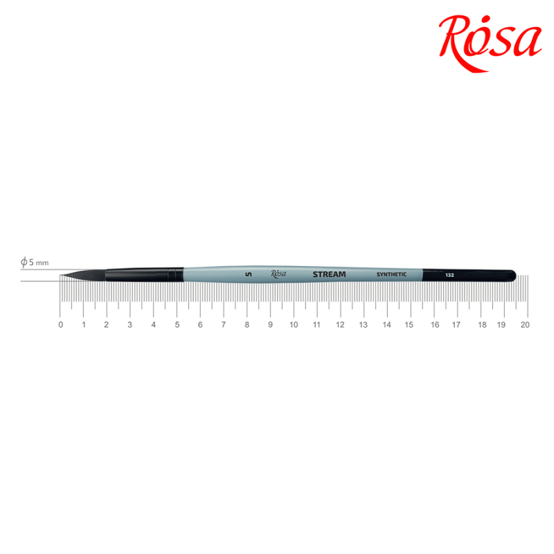 Синтетика круглая STREAM 132 №5, к.р. кисть ROSA