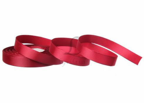 Стрічка репсова 1,2 cм-18 м, GX-48 бордова