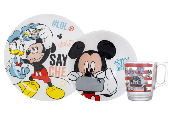 Набір посуду дитячий Disney Party Mickey, 3 пр., N5278 Luminarc
