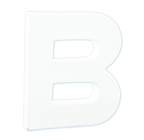 Заготовка из папье-маше Буква "B" 1,5*10,5*12 см, AC731C ТМ "Clairefontaine"