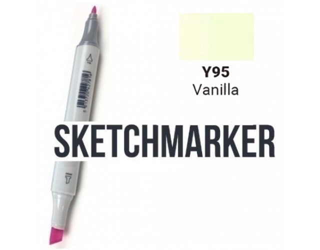 Маркер SKETCHMARKER, 2 пера: долото и тонкое, Champagne - Шампань, SM-Y75 3