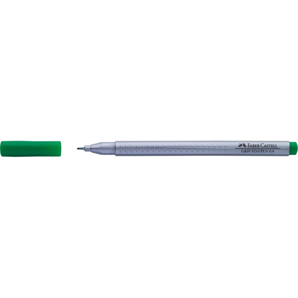 Лінер Grip FinePen 0,4 мм зелений, 151667 Faber-Castell