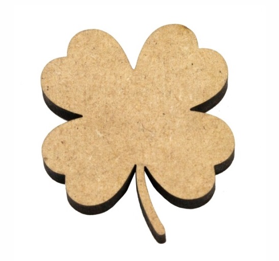 Міні-заготовка Конюшина, МДФ, 3,5*4 см, 1 шт, Rosa Talent (10)