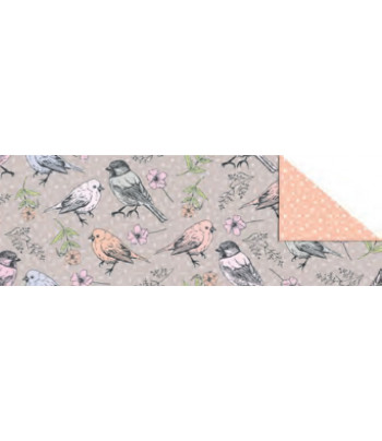 Картон диз. двухсторонній "Весна" 300 г 20*30 см мотив Пташки UR-13512203R