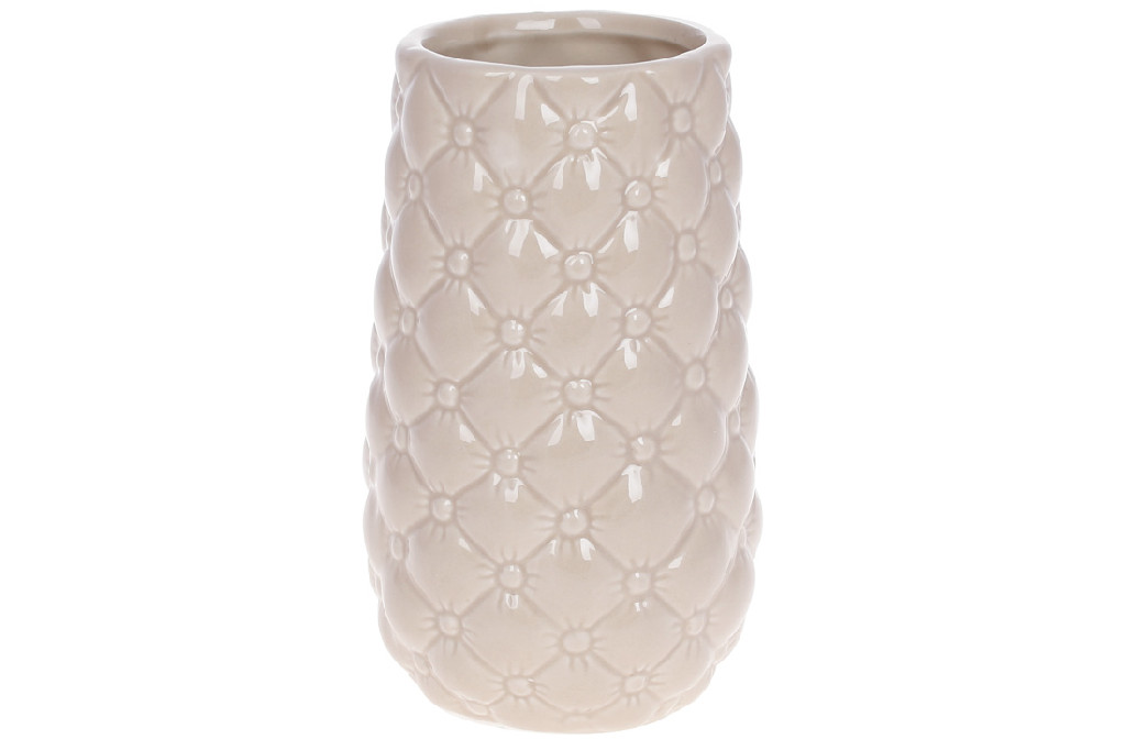 Ваза керамическая 17 см, бежевый, 733-440