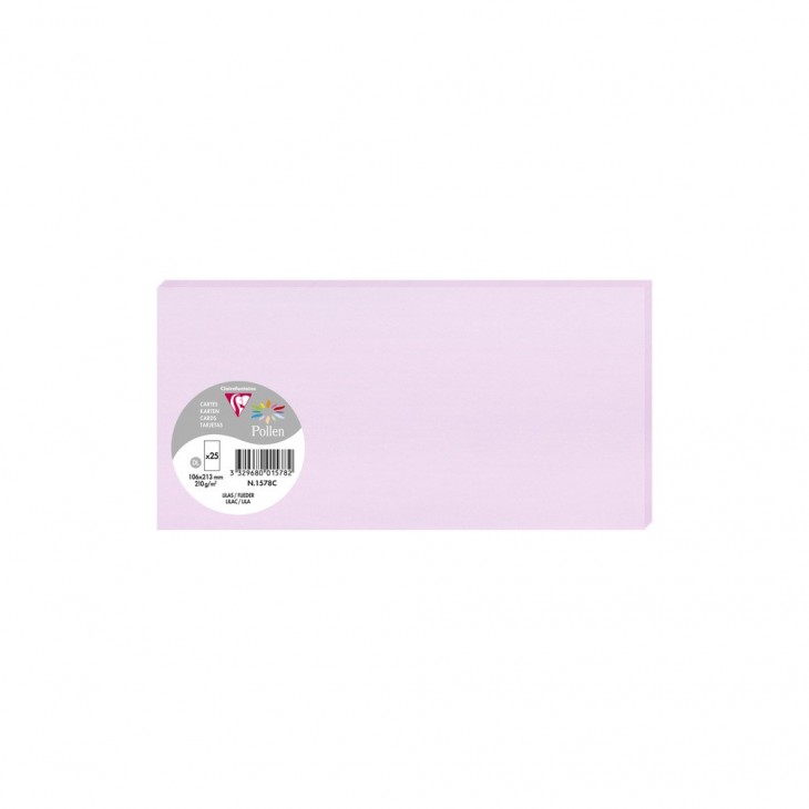 Заготовка для открыток Pollen 106*213 мм/210 г, Lilac/Сиреневая, 1578C
