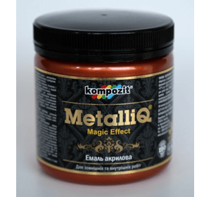 Фарба акрилова емаль Metalliq Kompozit мідь 0,5 кг