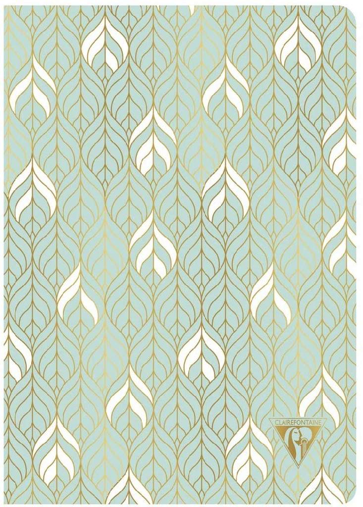 Блокнот А5 48 арк. Neo Deco NoteBook Spring, лін., на скобі, папір сл.кістка, зелений, 193336C