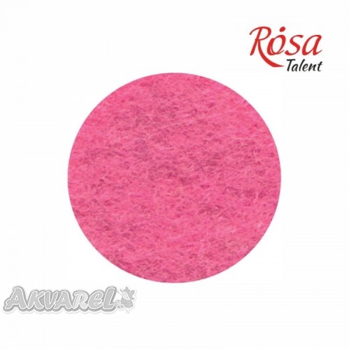Фетр листовий (поліестер) 21*29,7 см, Рожевий, ROSA Talent