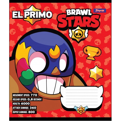 Тетрадь 12 кос. 1В Brawl Stars, 764475