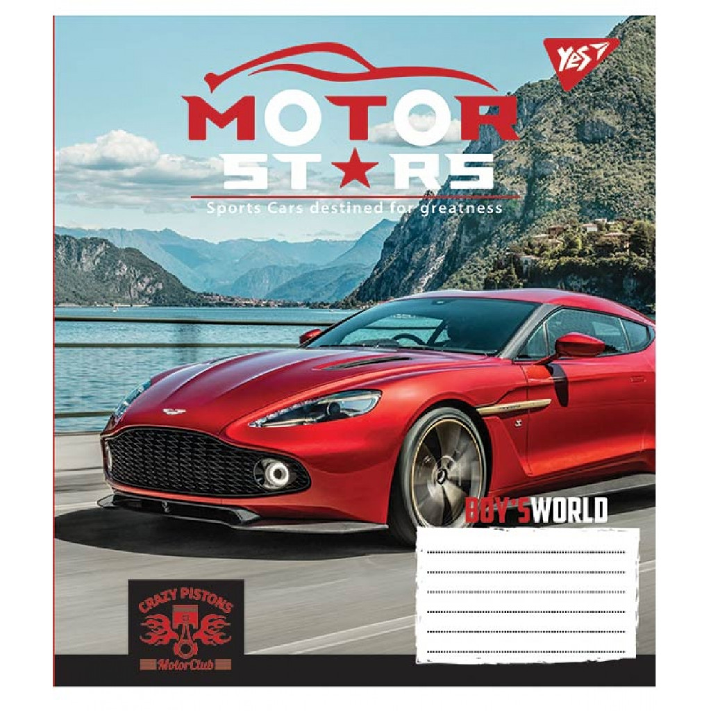 Тетрадь 36 лин. 1В Motor stars, 765399