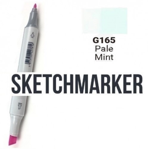 Маркер SKETCHMARKER, 2 пера: долото и тонкое, Pale Mint - Бледная мята, SM-G165 3