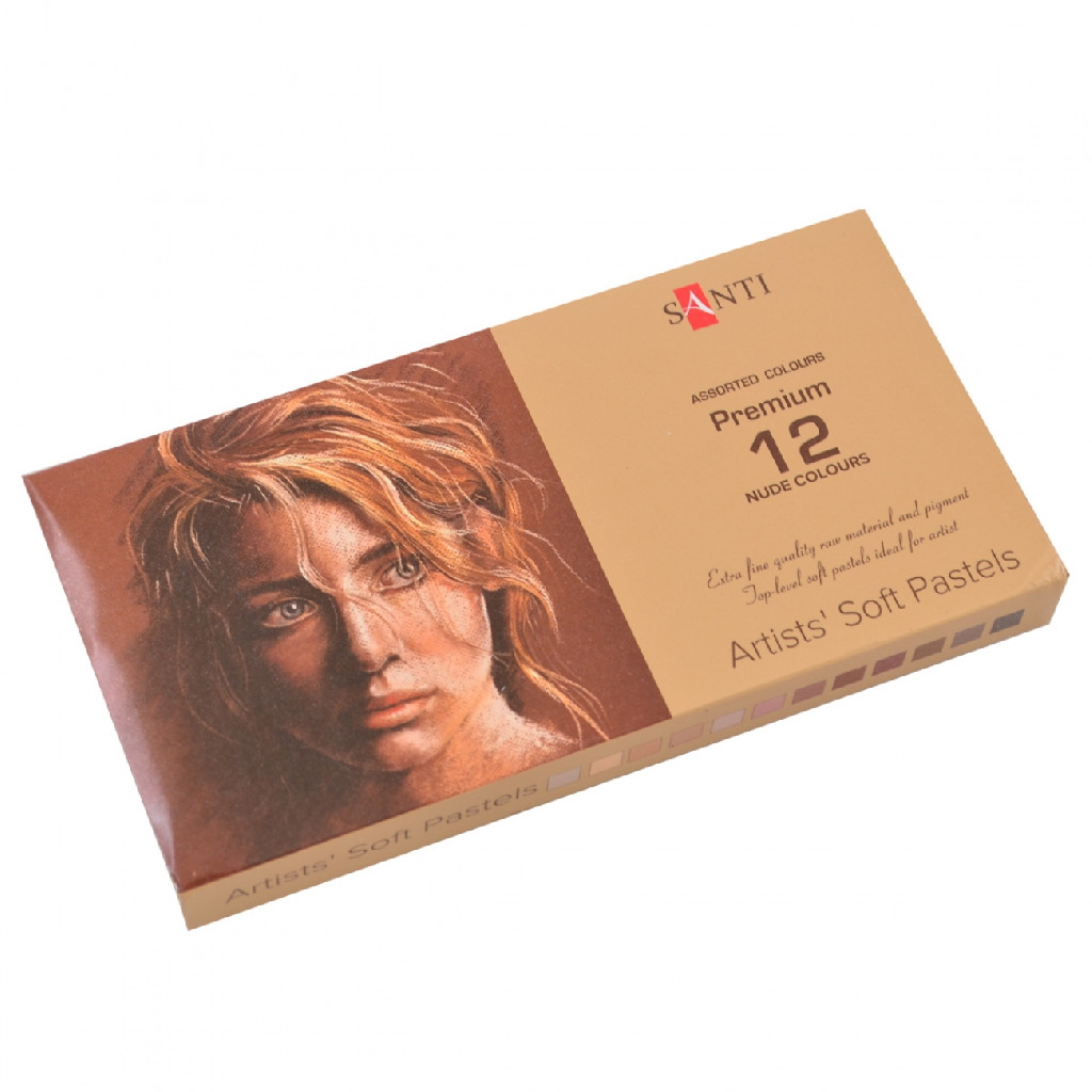 Пастель суха 12 кол., "Nude colours", Santi, 353274