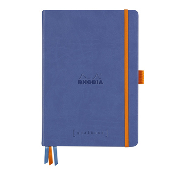 Блокнот А5 124 арк. Goalbook, в крапку, жорстка обкл., на гумці, папір сл.кістка, сапфіров., 118778C